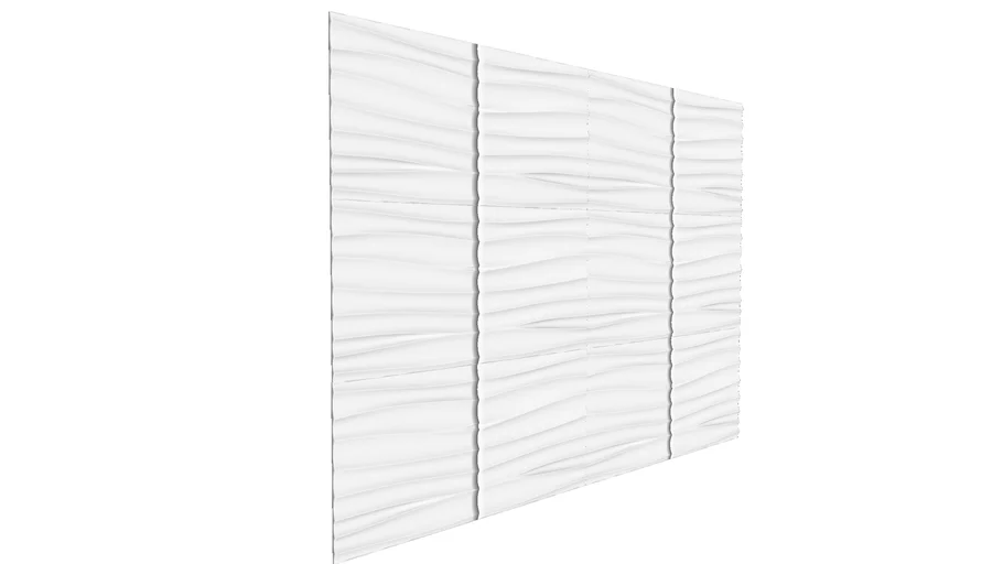Moldura de gesso ondulada