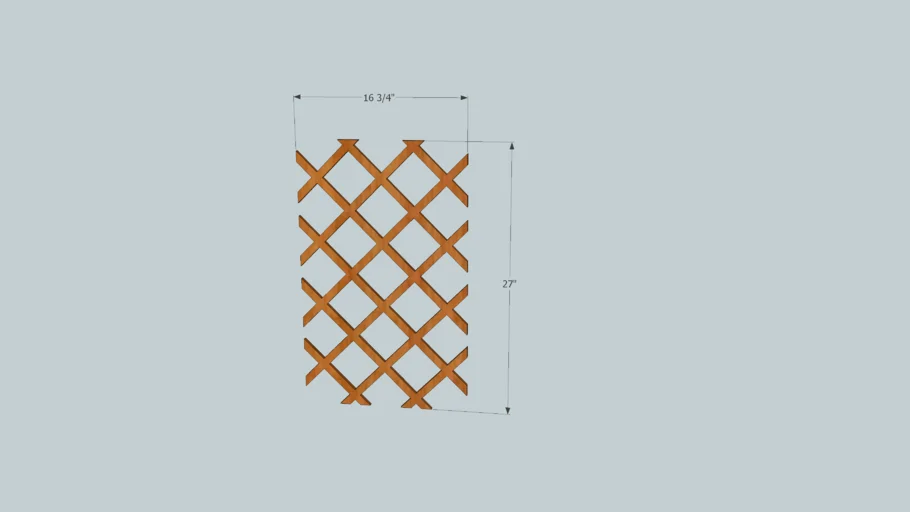Wine rack lattice