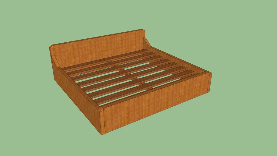 S.S Furniture Super Kingsize Wooden Bed