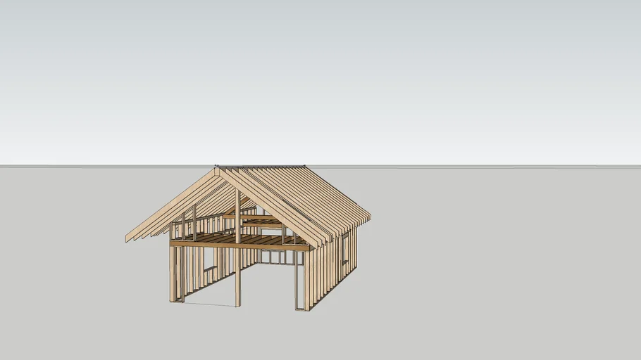 plan chalet ossature bois