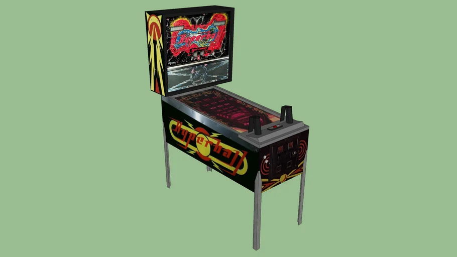 Hyperball Pinball Arcade Game | 3D Warehouse