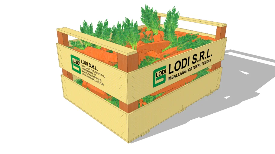 Cassetta 30 x 40 x 20 - Wooden crate for fruits and vegetables