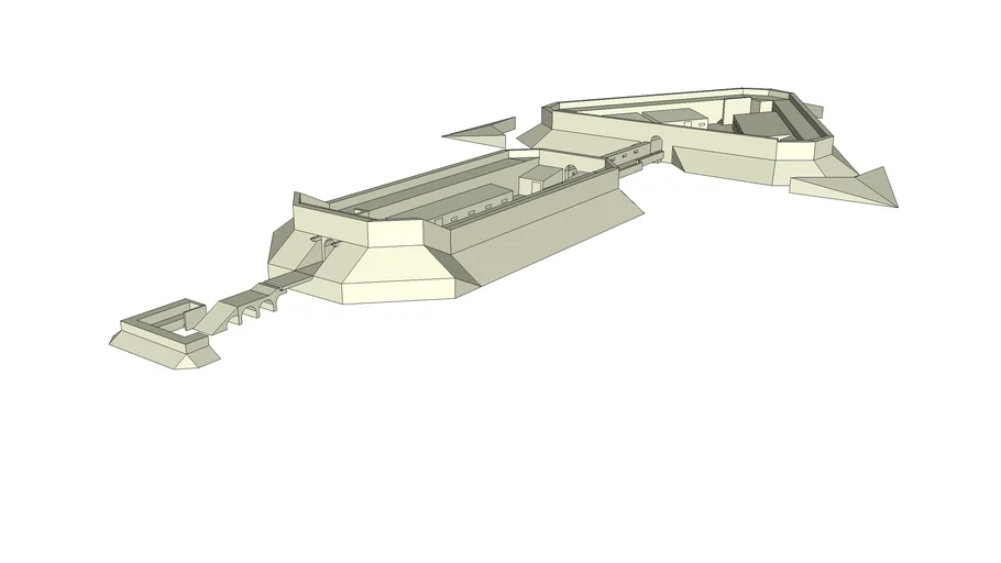 Fort with Buildings