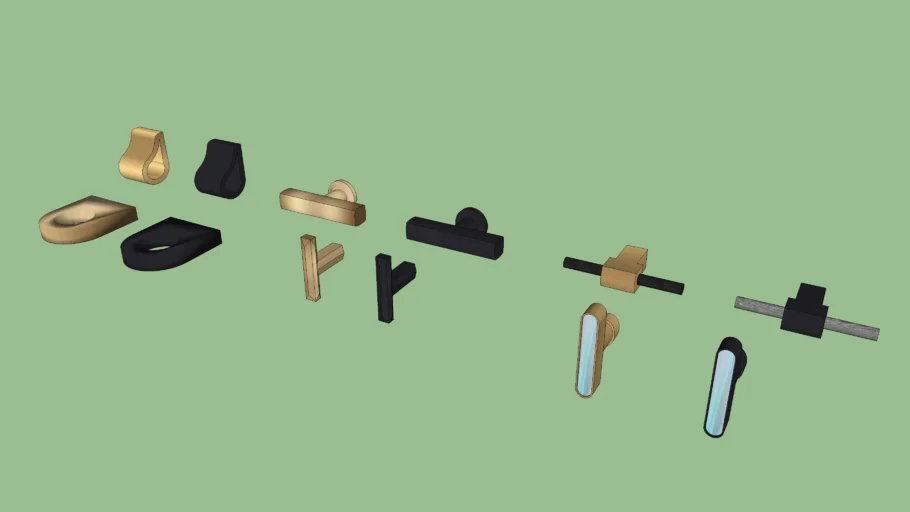 Drawer Hardware--Ring Pulls and T-Knobs