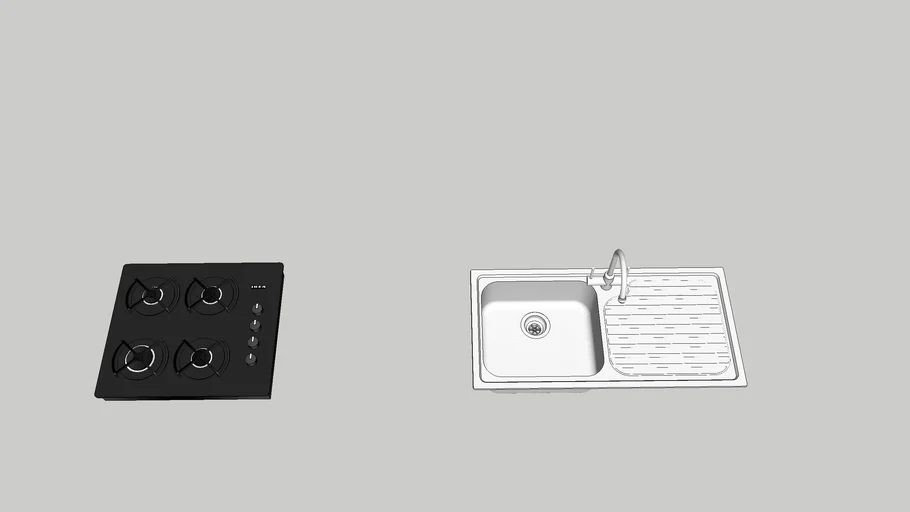 hob and  sink