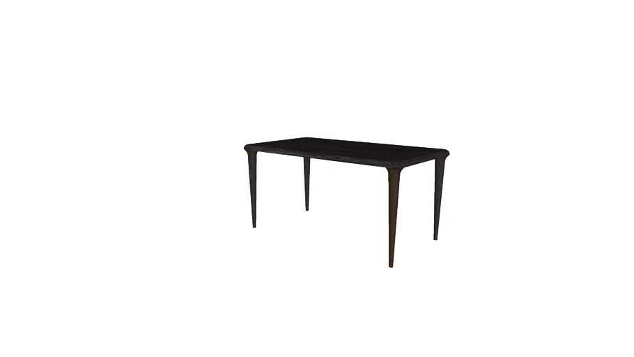 Eleonora 95860 _ Eettafel Jiska 160x90 - zwart