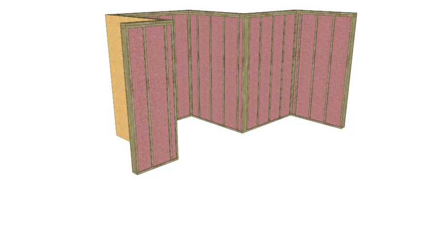 2x6 Exterior Wall with Insulation and Sheathing