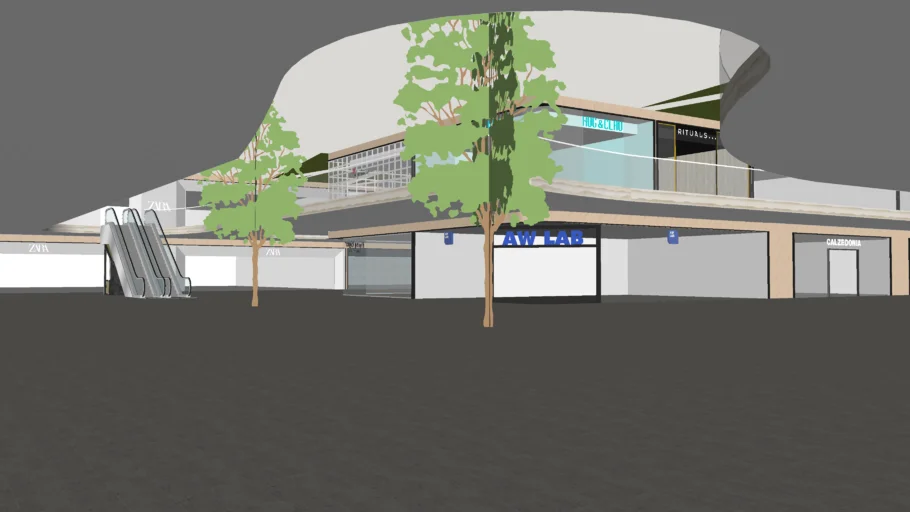 CC Scena / Detailed Shopping center / Mall