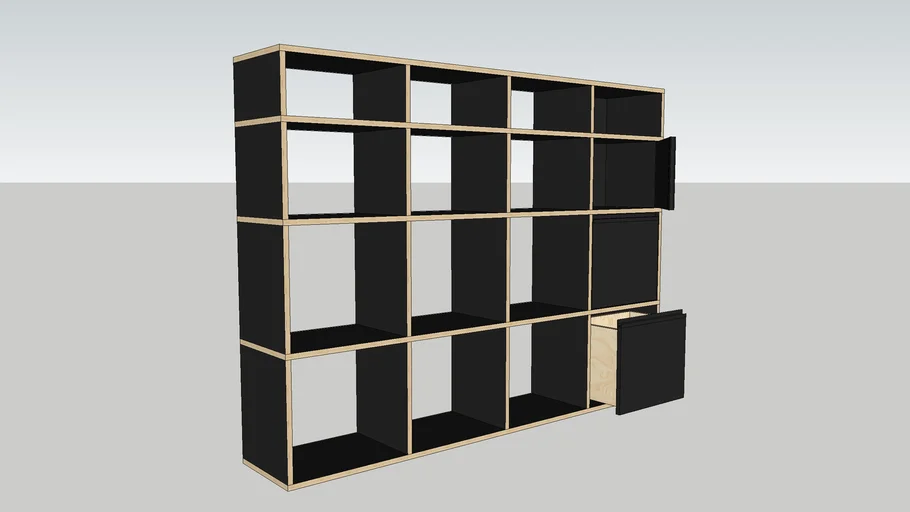 Bibliothèque Tylko 180x133x32cm