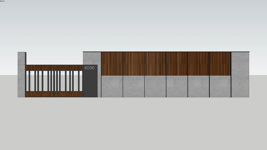 Simple Modern Fence