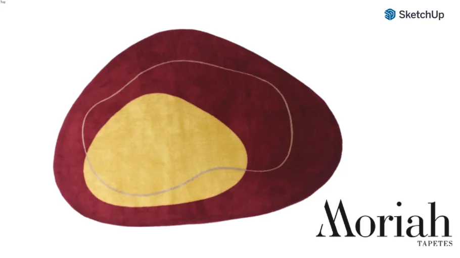 Tapete Sala Orgânico Modernist Gold - Moriah Tapetes