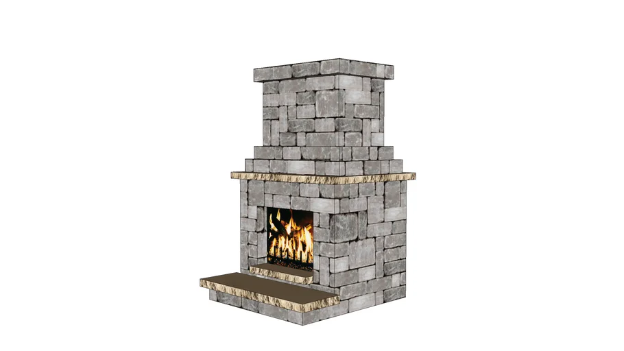 Colonial Fireplace with Hearth
