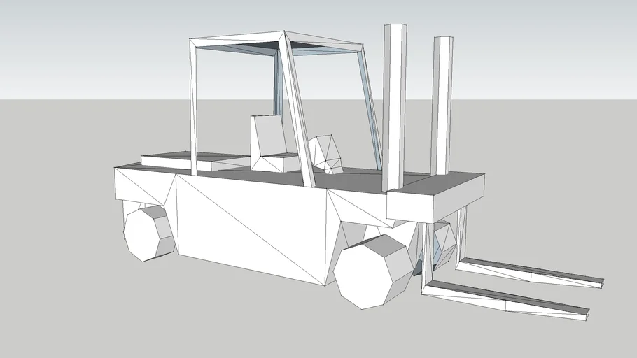 Low Poly Fork Lift