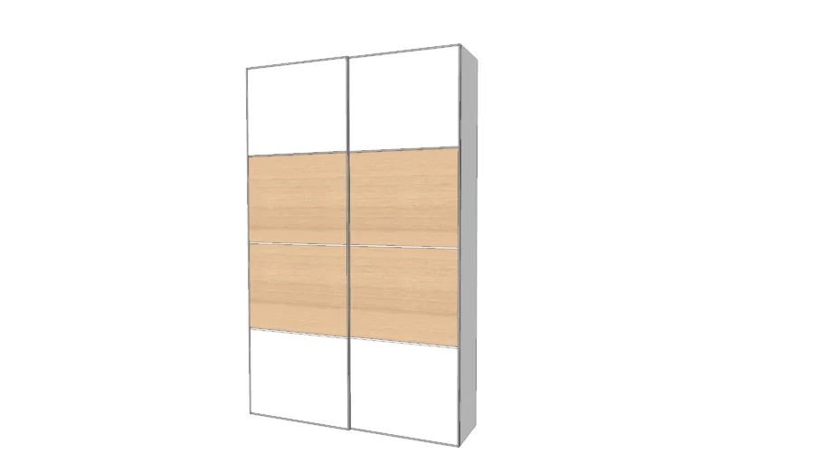 IKEA sliding door wardrobe PAX/MEHAMN/AULI 236x150x35cm