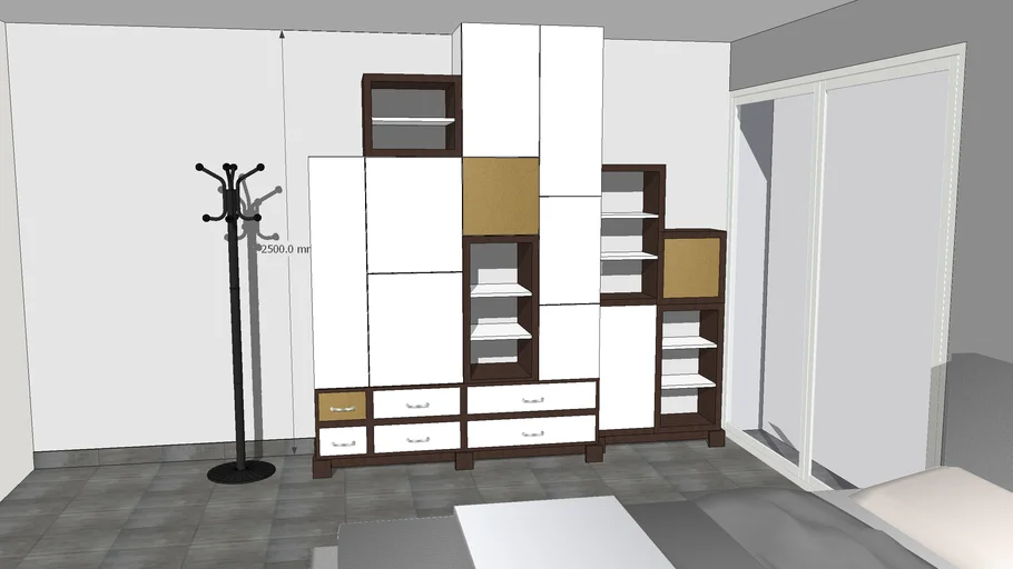 Meuble armoire rangement ethnique