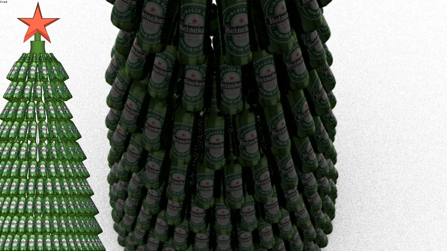 Beer christmas tree