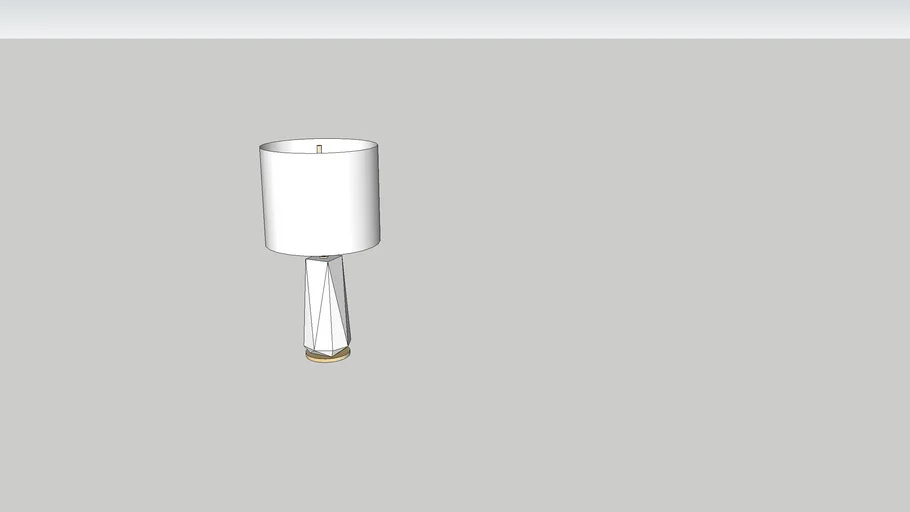 West Elm Faceted Pporcelain Table Lamp Large W3606
