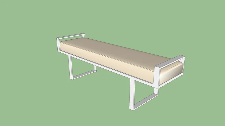 High Fashion Home - Profile Metal Bench