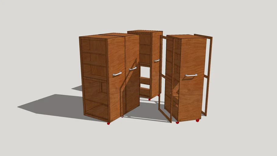 Rolling modular garage storage system