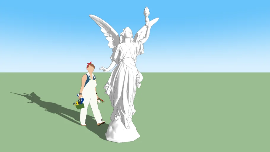 Angel Lucy sculpture