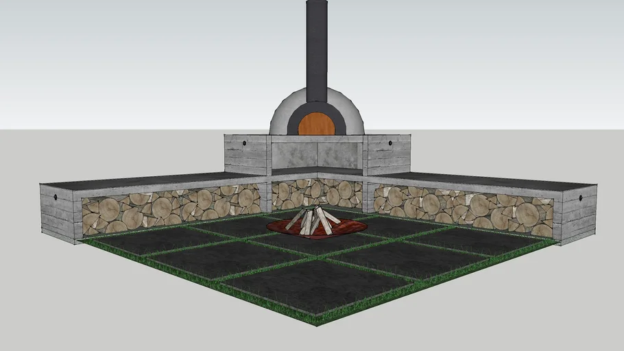 Wood Fired Pizza Oven Area