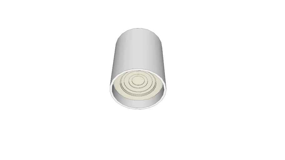 SPOT DE SOBREPOR TUBO CILÍNDRICO PAR20 Ø10,4CM ABS BRANCO - PL1363
