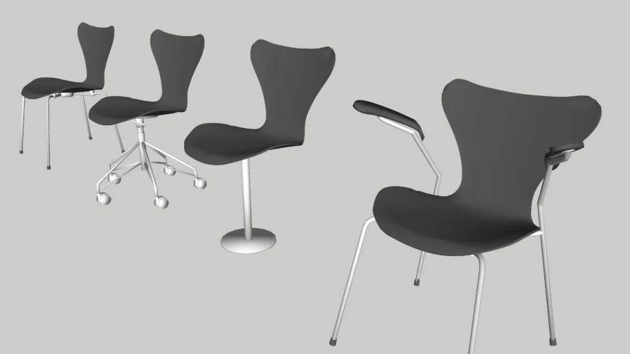 Fritz Hansen series 7 side chair - Model
