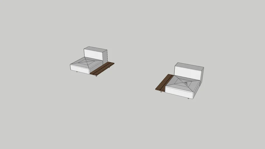 Walrus with side table left and right 80