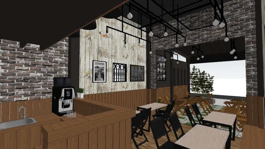 Take-away coffee shop