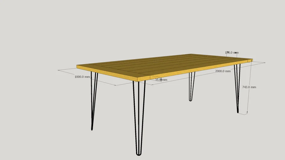 dining table tas oak