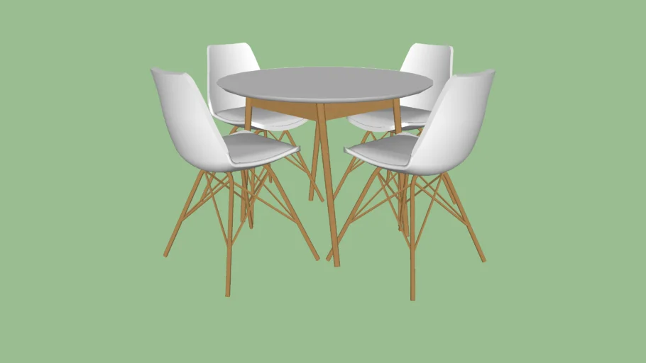 Eames table and chair