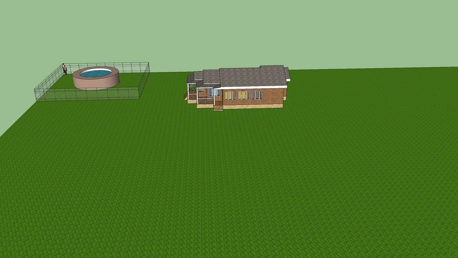 house and pool