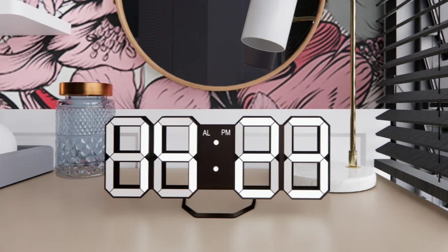 Digital Clock Table
