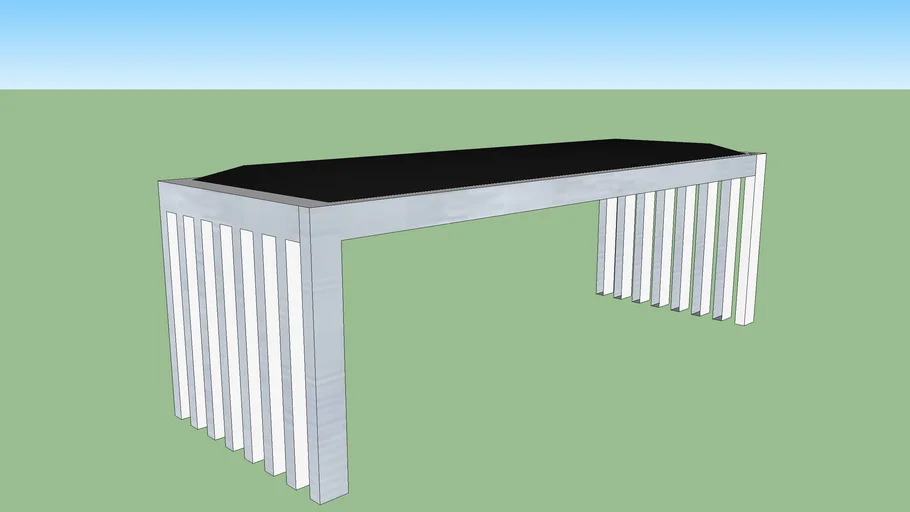 metal bench modern