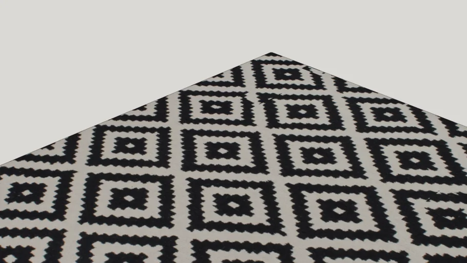 Obadiah Hand-Tufted Black/Cream Area Rug