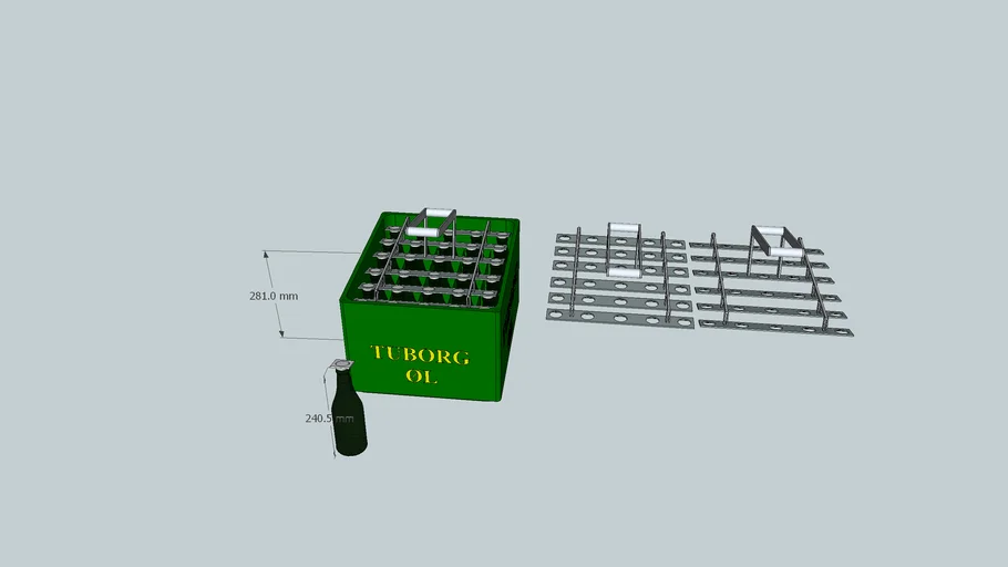 Beer crate opener design