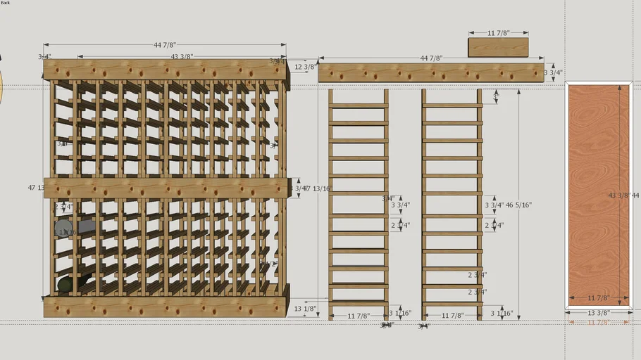 100 Bottle Wine Rack
