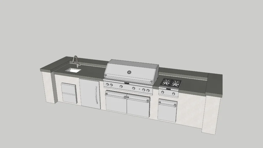 Built-in BBQ