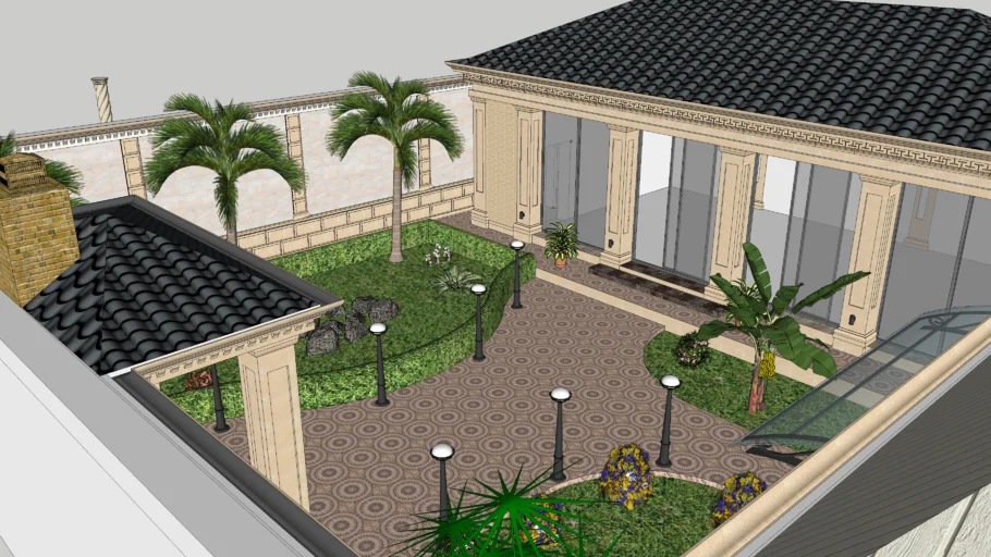 arbor, alcove, pavilion,bower, summer house, garden house