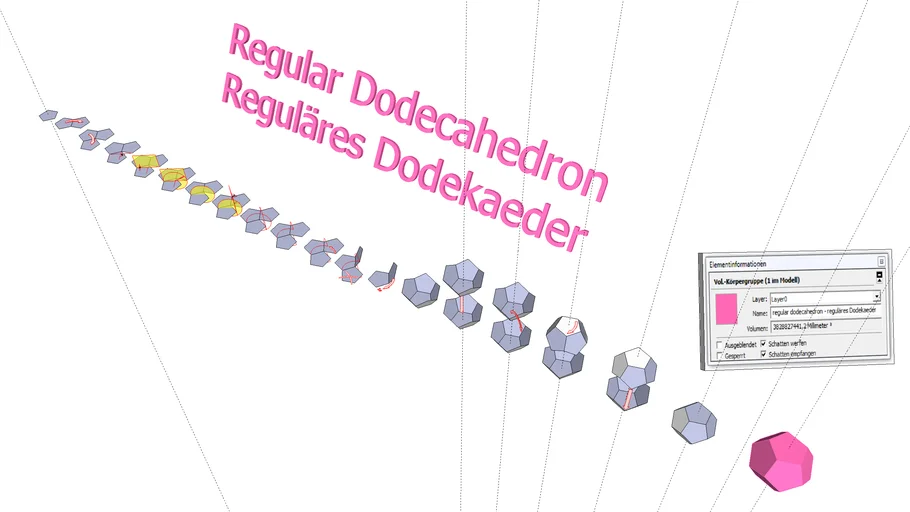 The real method to make a Regular Dodecahedron   -  Tutorial