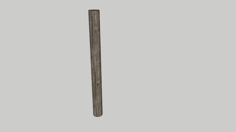 Wooden pole
