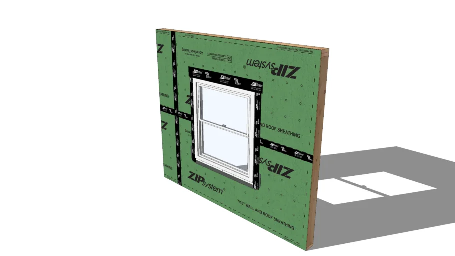 Flanged Window Installation with ZIP System | 3D Warehouse
