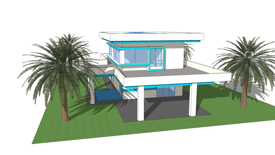 double storey modern house