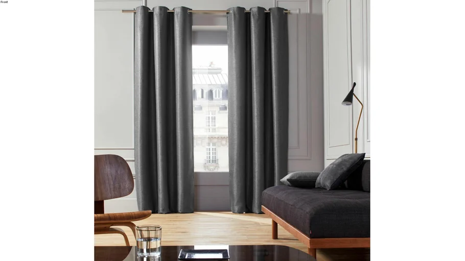 Eyelet Curtain COCONUT by Madura Dark grey / 89€ - 239€ TTC