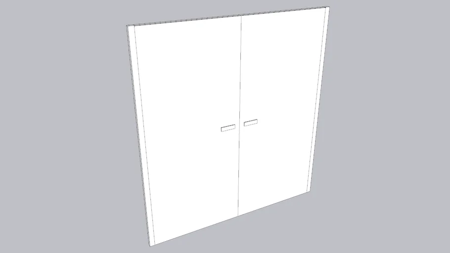 Porte pleine 3 UP isolées