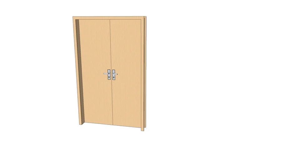 porta madeira dupla com arco 120 cmx200cm