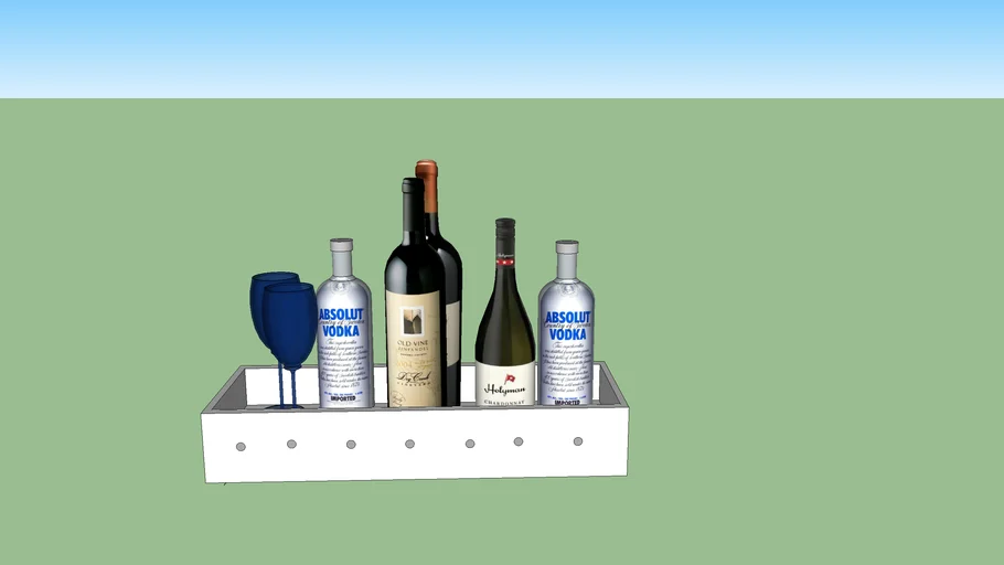 Bandeja com bebidas