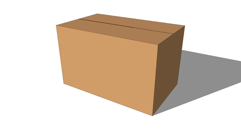 Cardboard Packing Box | 3D Warehouse