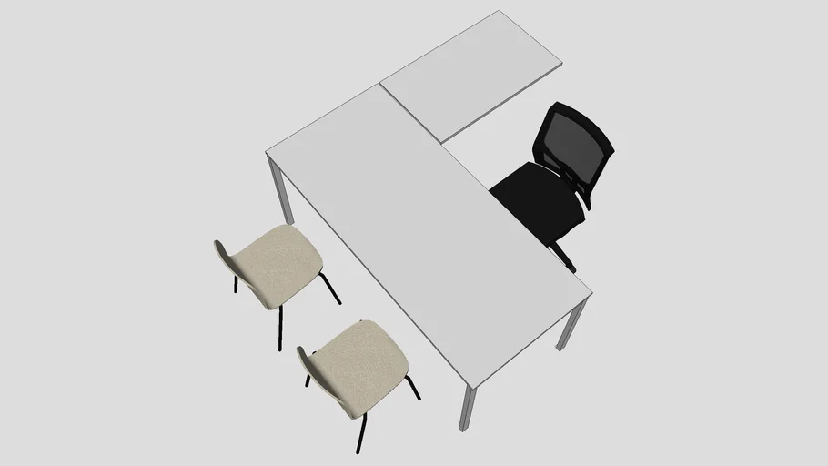 Mesa despacho con sillas