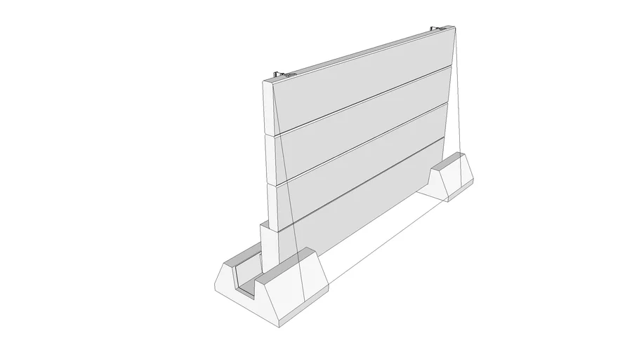 Modular noise barrier h 3 meters